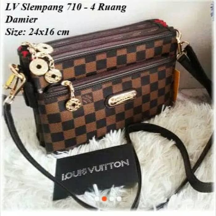 TAS WANITA LV LOUIS VUITTON ORIGINAL BRANDED IMPORT SELEMPANG SLEMPANG SLING BAG CEWEK BATAM MURAH