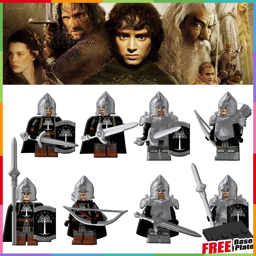 Mainan Balok Bangunsusun Model Lego Minifigures Bentuk Prajurit Lord of The Rings Untuk Anak KT1014 KT1015