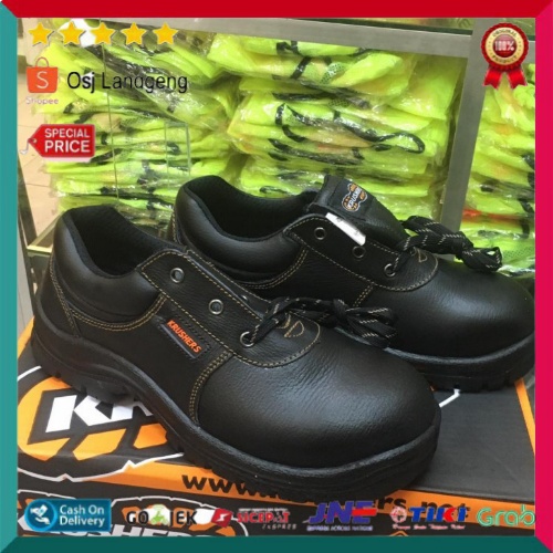 Jual Sepatu Safety Krushers Utah Hitam / Safety Shoes Krushers Utah