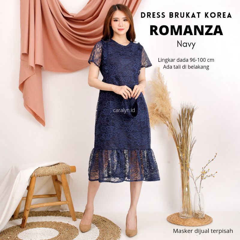 DRESS BRUKAT DRESS KONDANGAN ROMANZA DRESS KEKINIAN