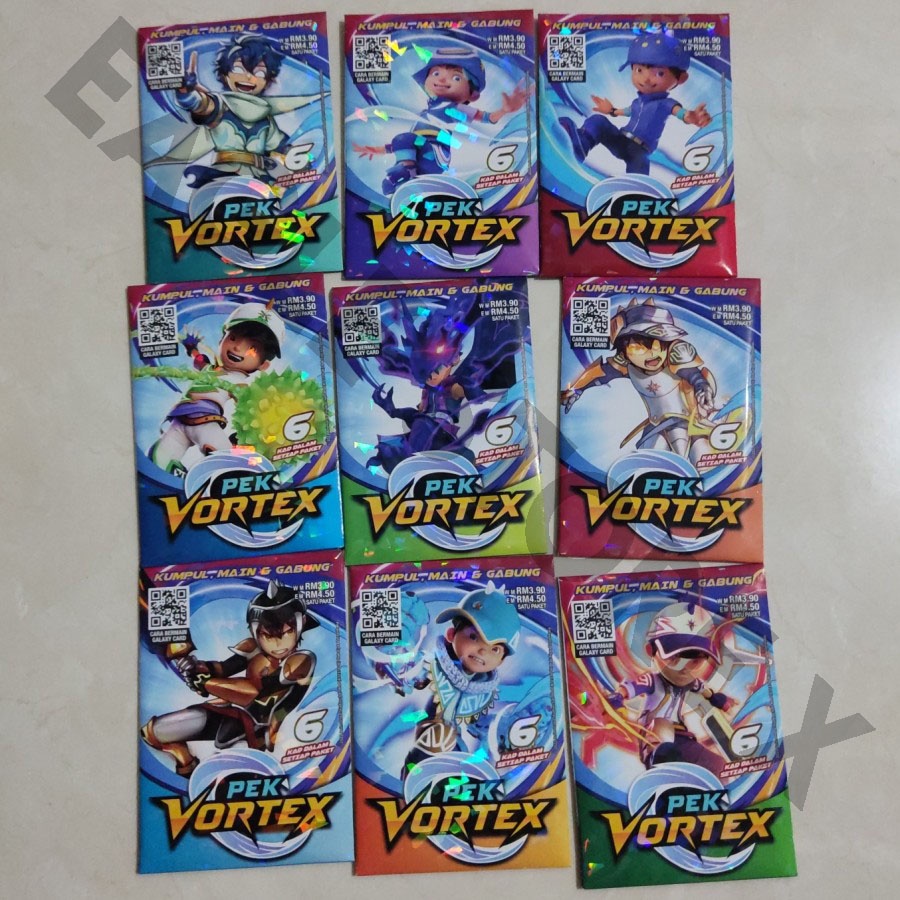 BoBoiBoy Galaxy Card Pek Vortex
