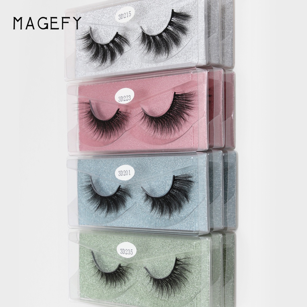 MAGEFY 12 Pasang Bulu Mata Palsu 3d Natural Beberapa Pasangan Ekstensi Bulu Mata 7112