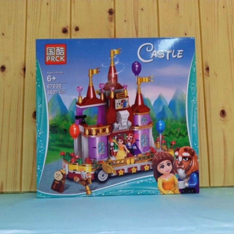 Lego Block Mobil Carnaval Beauty and The Beast Castle Belle