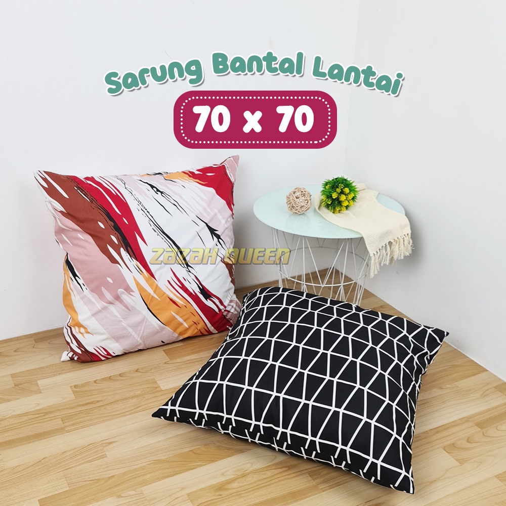 Sarung Bantal Lantai / Sarung Bantal Sofa JUMBO 70x70 cm - SARUNG ONLY