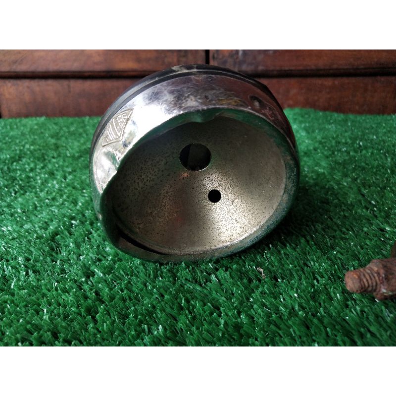 lampu sepeda jadul kuningan