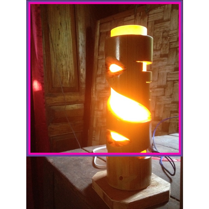 Lampu Hias/ Lampu Tidur Tradisional Bambu Eksotik