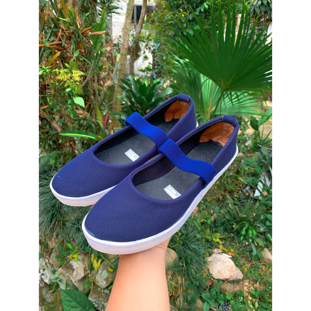 YASMINALSHOP11- slip on wanita dewasa tali karet polos trendy