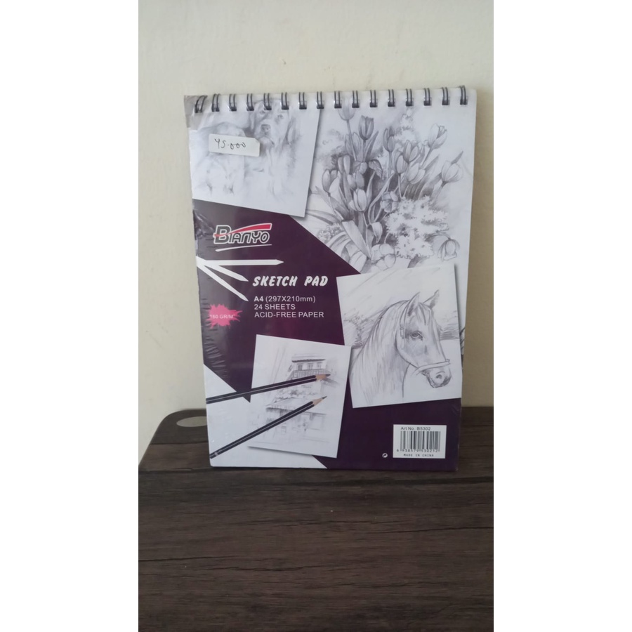 

Buku Gambar Lukis Sketch Pad A4 .
