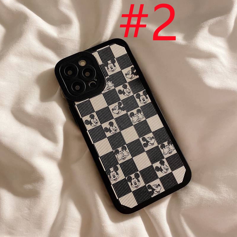 Angel Eyes Mickey Lattice Soft Case iP iPhone 7 8 + Plus X XR SE 2020 XS Max 11 12 13 Pro Max Casing Xiaomi Redmi Note 8 Pro