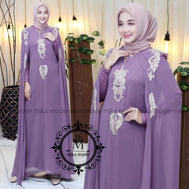 REALPICT FASHION MUSLIM/GAMIS KAFTAN BORDIR/GAMIS MUSLIM/BY RISKA MODE