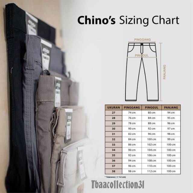 TERMURAH HITZ KEKINIAN CELANA PANJANG CHINO PRIA QUALITY PREMIUM ORIGINAL BRAND WARNA HITAM