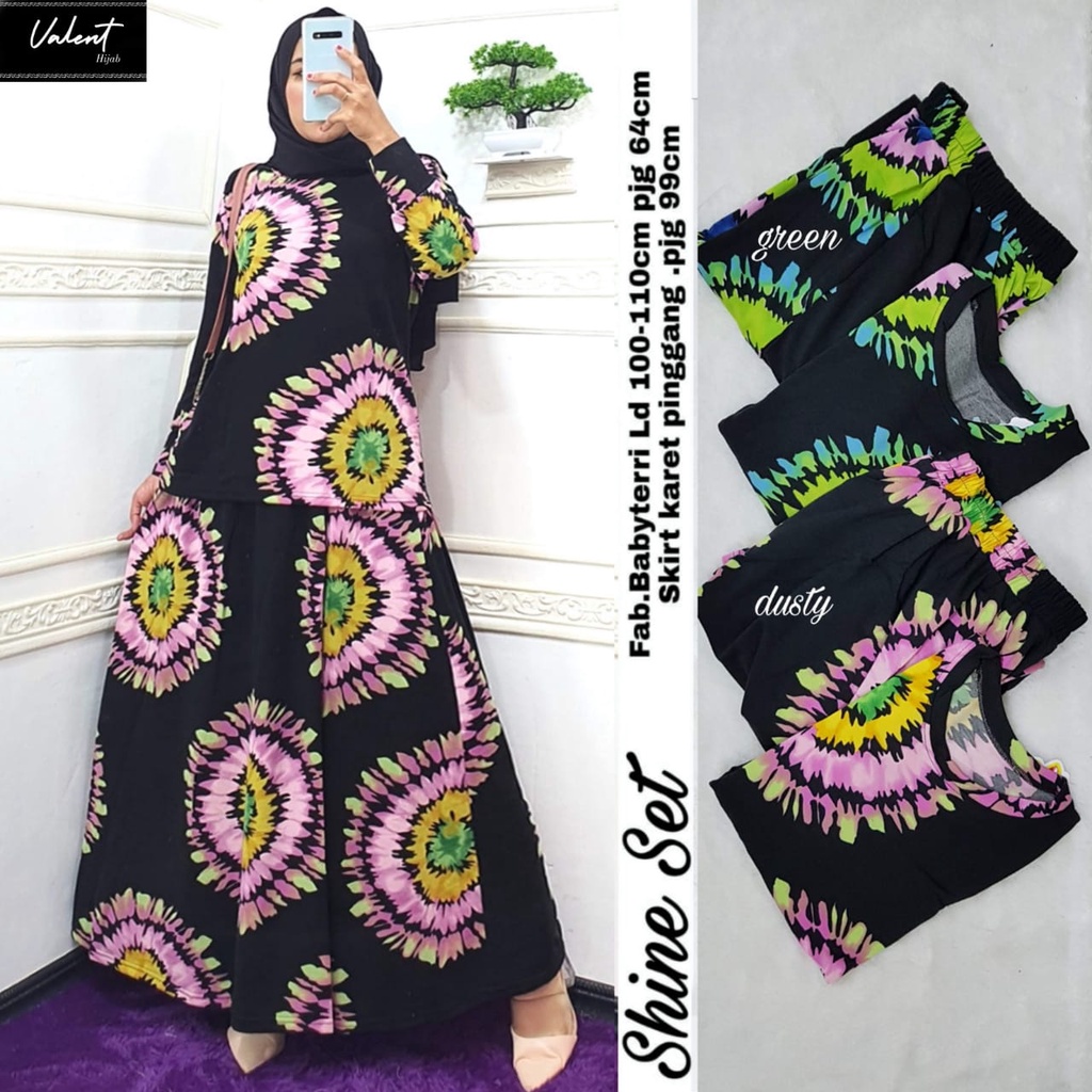 SHINE SET By VALENT (100%REAL PICT ORI VALENT)