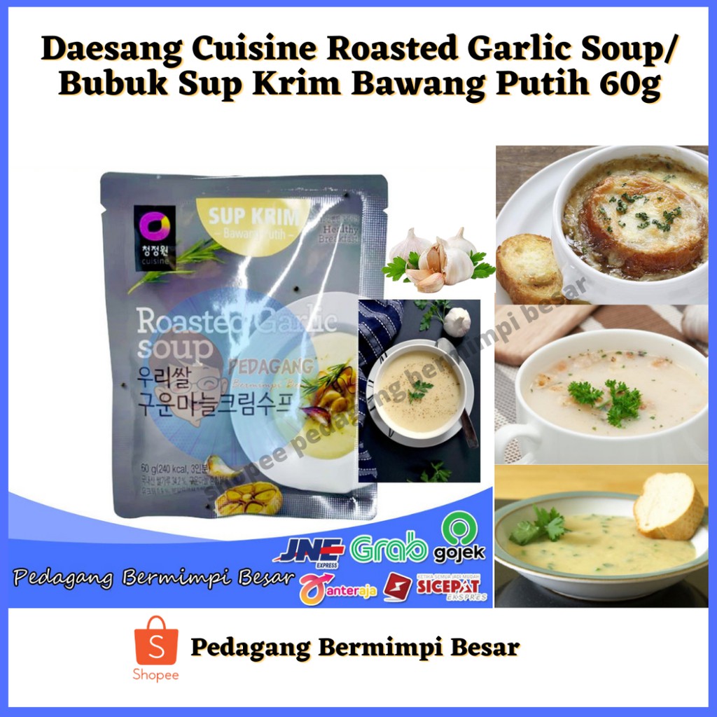 

Cuisine Roasted Garlic Soup 60gr | Bubuk Sup Krim Bawang Putih