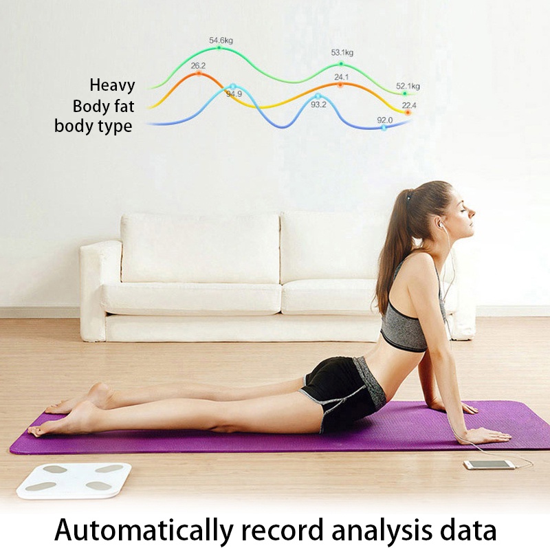 Kaikki Timbangan Badan Digital Body Fat Monitor with App Smart Weight Scale Timbangan Badan WS2