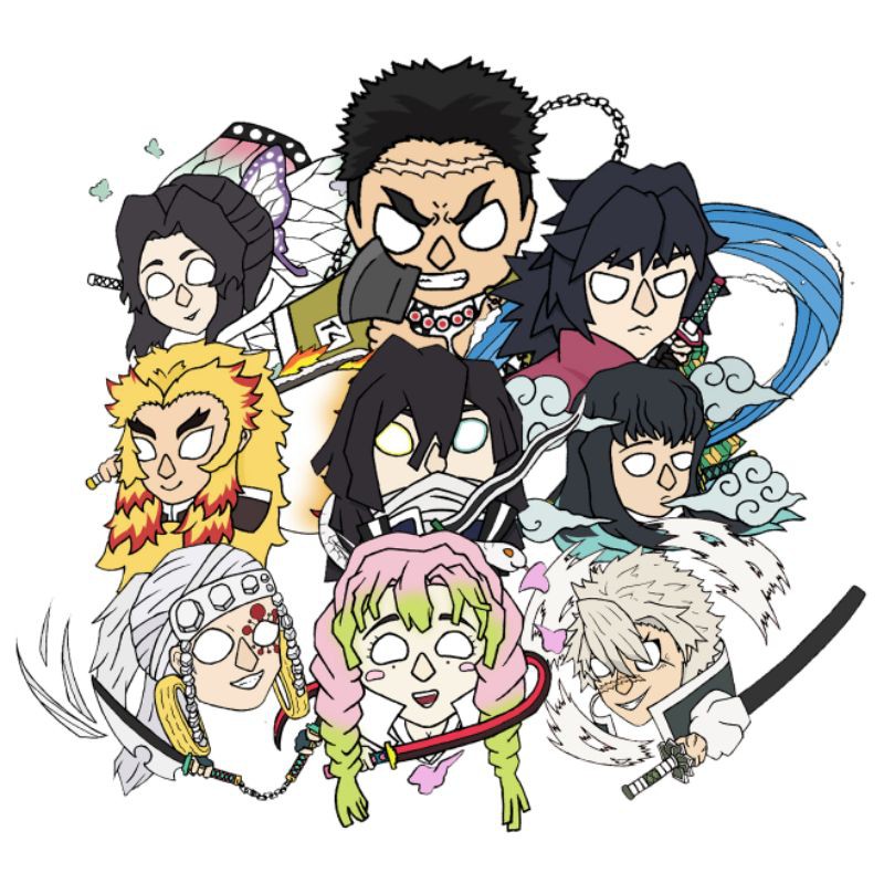 

sticker seri demon slayer / kimetsu no yaiba