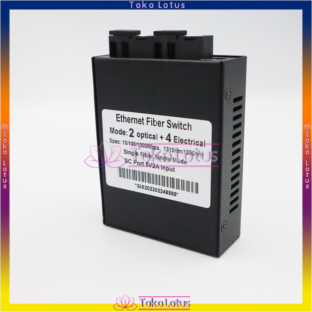 TERBARU!!! 2F4E Converter Mode Fiber Konektor RJ45 / Converter saja Giga / Fullset Giga Fiber Converter Switch Media