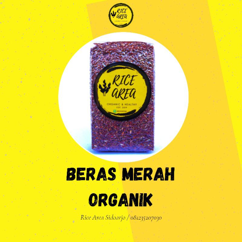 

Beras Merah Organik Murah 1Kg Pulen