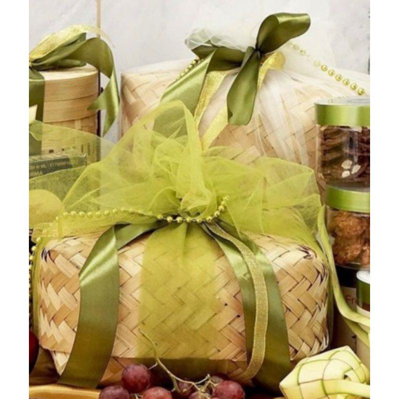 BESEK BAMBU 18X18 SEPASANG / BESEK ANYAMAN BAMBU MURAH