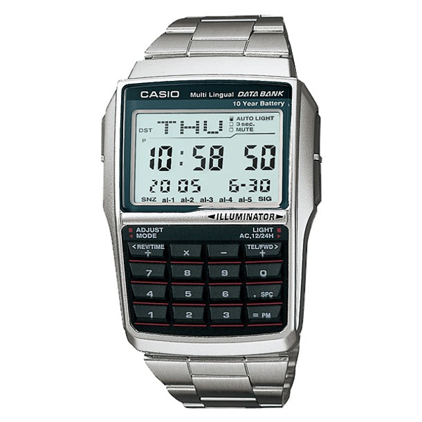 ARLOJI JAM TANGAN CASUAL DIGITAL CASIO CALCULATOR KALKULATOR VINTAGE PRIA ORIGINAL ORI DBC-32D-1ADF