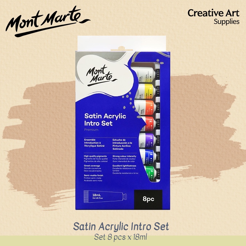 

Mont Marte Satin Acrylik Intro Set 8x18ml