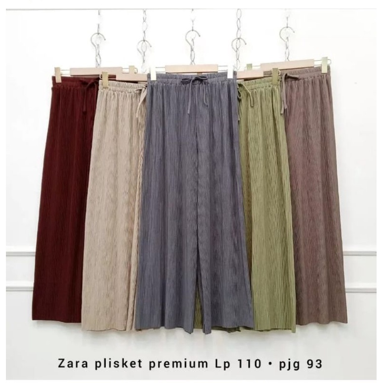 kulot zara plisket premium