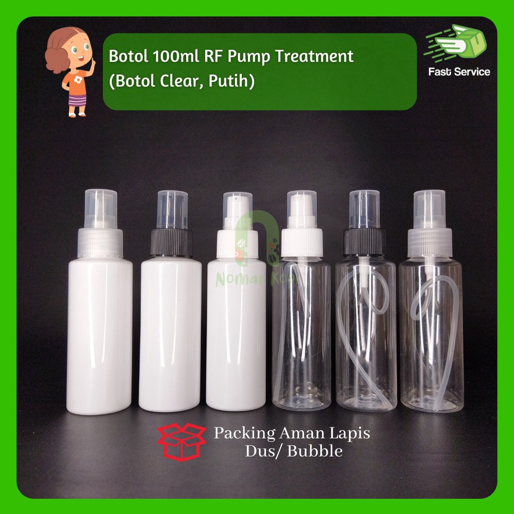 Botol 100ML BR HITAM Pump Treatment