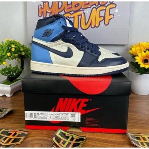 algifaruu - nke air jordan 1 high og " Obsidian Blue " - 40