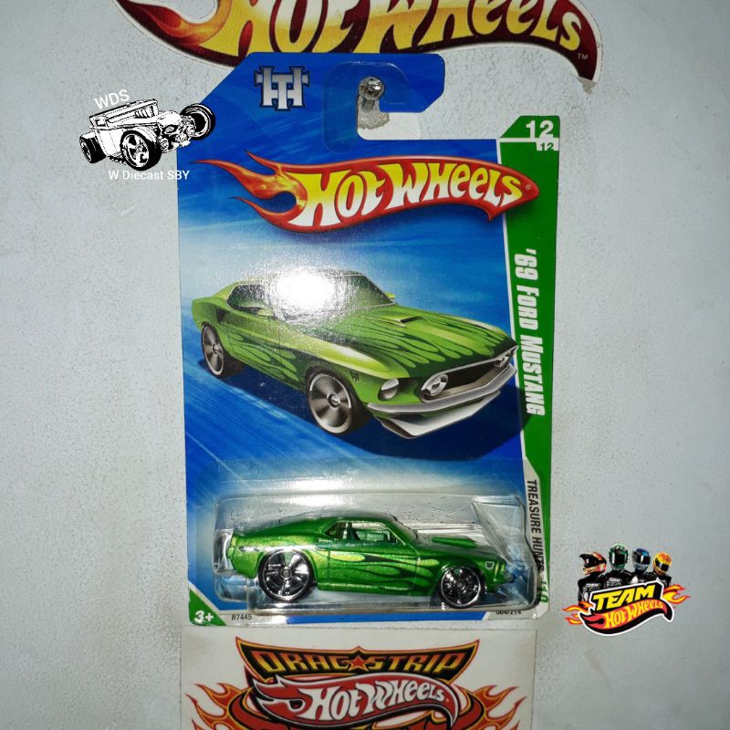 Hot Wheels 69 Ford Mustang Treasure Hunt TH Reg Mainan Mobil Diecast