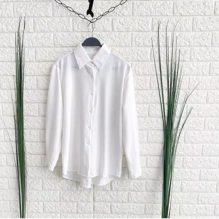 EPK KEMEJA POLOS TANGAN SKODER BAJU KANTOR PUTIH HITAM EPK KEMEJA POLOS TANGAN SKODER BAJU KANTOR PUTIH HITAM