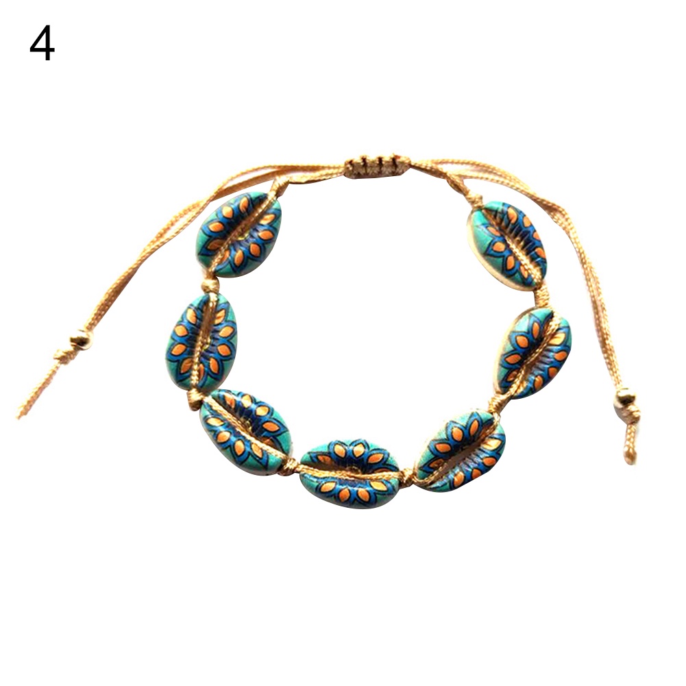 Hu Hu Hu Hu Hu Alat Bantu Pasang Kacamata♡ Gelang Tangan Wanita Desain Kerang Cowrie Gaya Hawaii Untuk Musim Panaspantai