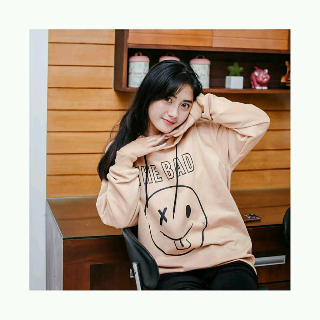 Hoodie Sweater THE BAD bisa couple jaket pria wanita