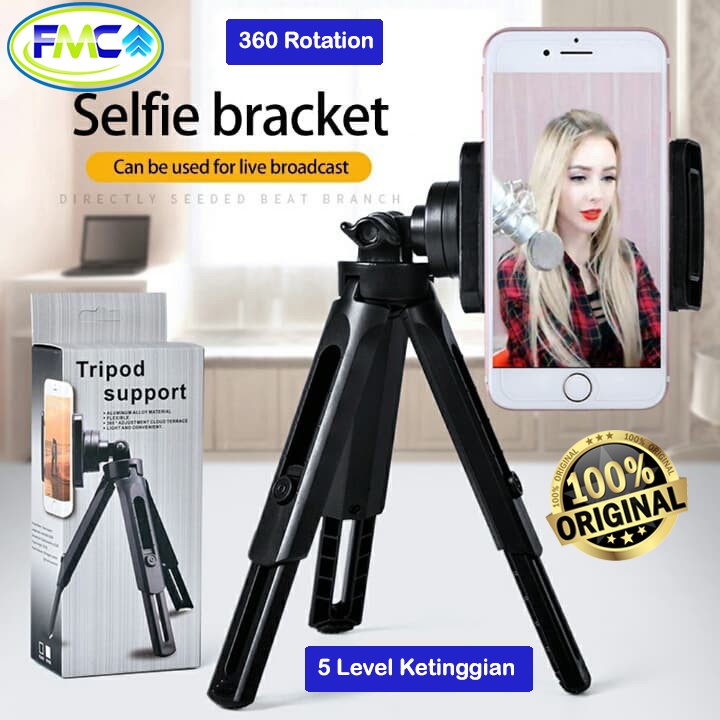 Tripod Mini Support HP Handphone Murah Stand Holder Foto Selfie Video Universal U Hold 360 Rotation Bagus Praktis