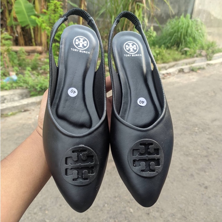 Tory Tory - Sepatu Flat shoes Wanita Sepatu Flatshoes Perempuan Tory Black Series Slip-On, Mules &amp; Mary Janes SK-08323