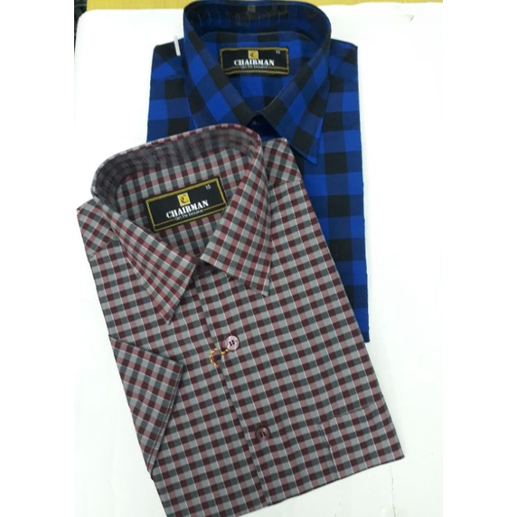 kemeja kotak chairman