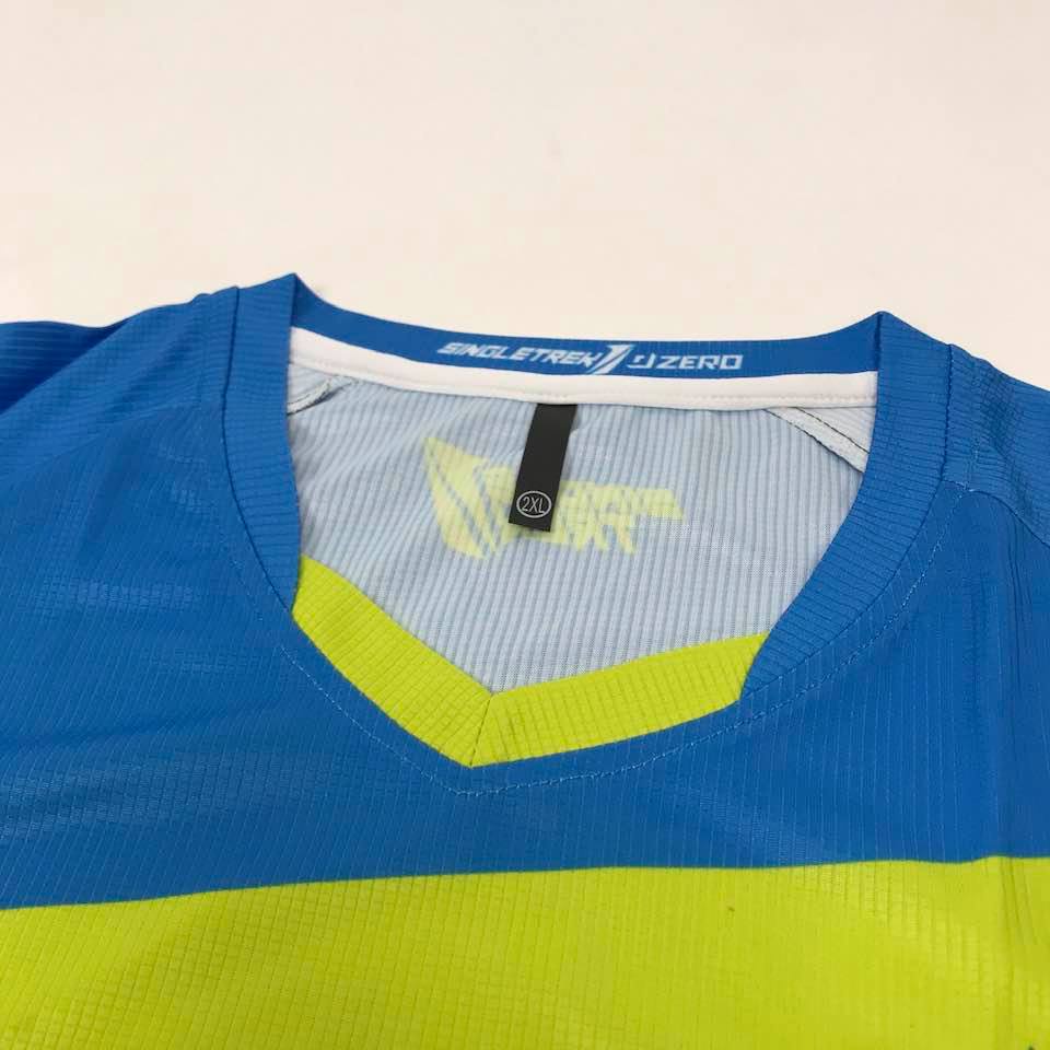 Jersey Sepeda Singletrek1 ONE Zero Bahan Cooltech JOLS Fluor 3per4