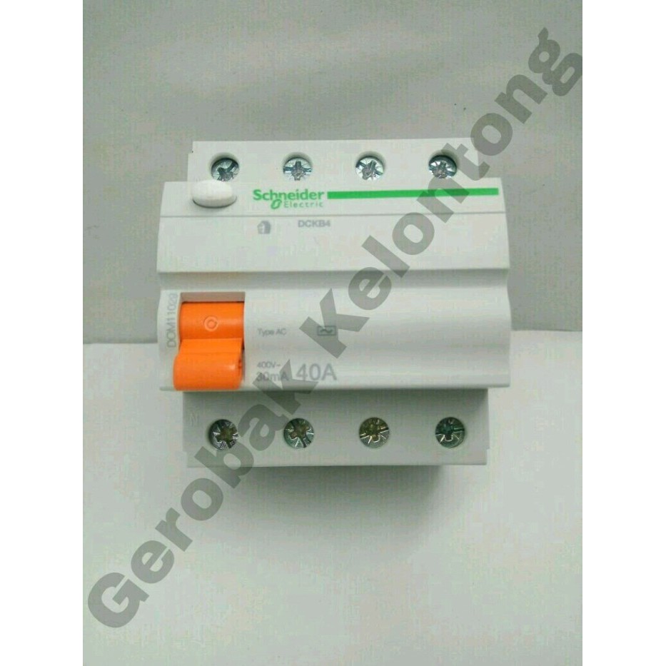 ELCB / RCCB 4 Pole 40A 30 MA Schneider