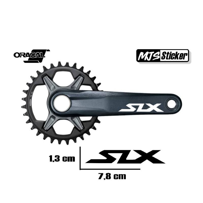 sticker cutting crank MTB Shimano slx
