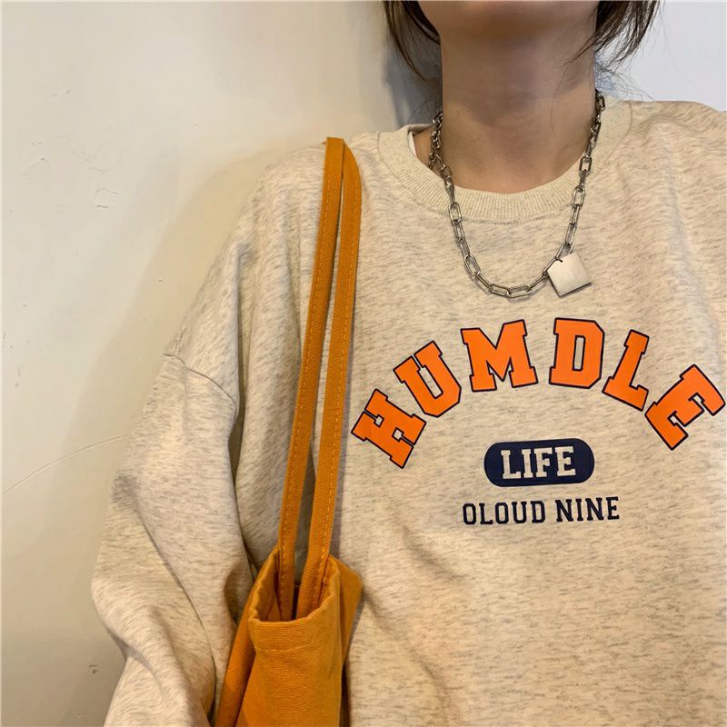 Sweater Korean Style (S - 6XL) HUMBLE HUMDLE Bigsize Jumbo oversize Crewneck Oblong Sweatshirts Unisex Fleece Premium