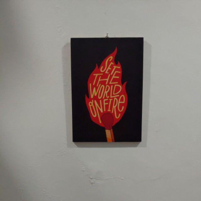 Wall Decor Kayu Mdf 6mm Hiasan Dinding Kado Dekorasi Vintage Series Poster