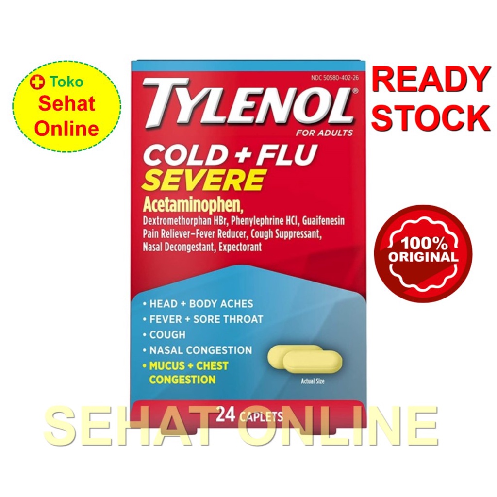 Tylenol Cold &amp; Flu Severe 24 Caplets