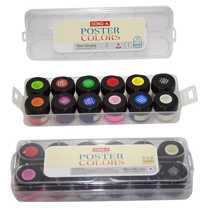 

Hanya Disini] Poster Color/ Cat Air Dong-A 12 Warna/Set 15 Ml