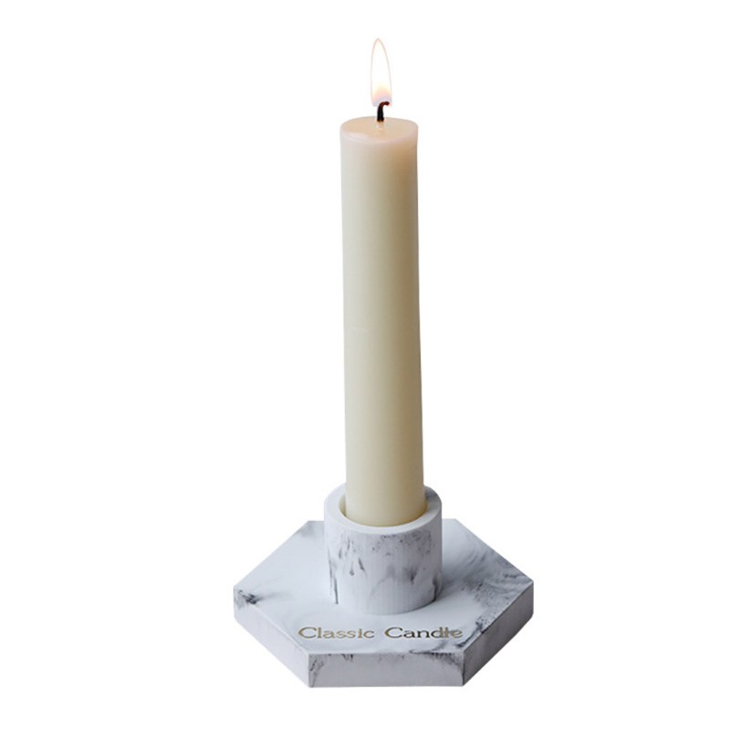 Moonlight&quot; Concrete Candlestick Epoxy Resin Molds Cement Candle Holder Silicone Mold Tools