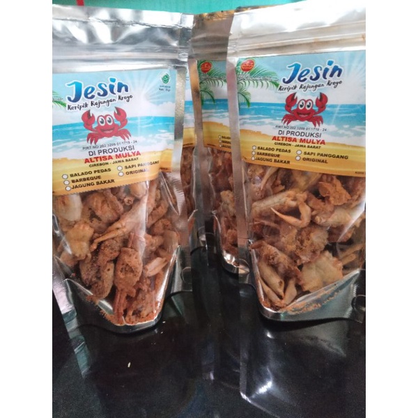 

keripik rajungan kroyo