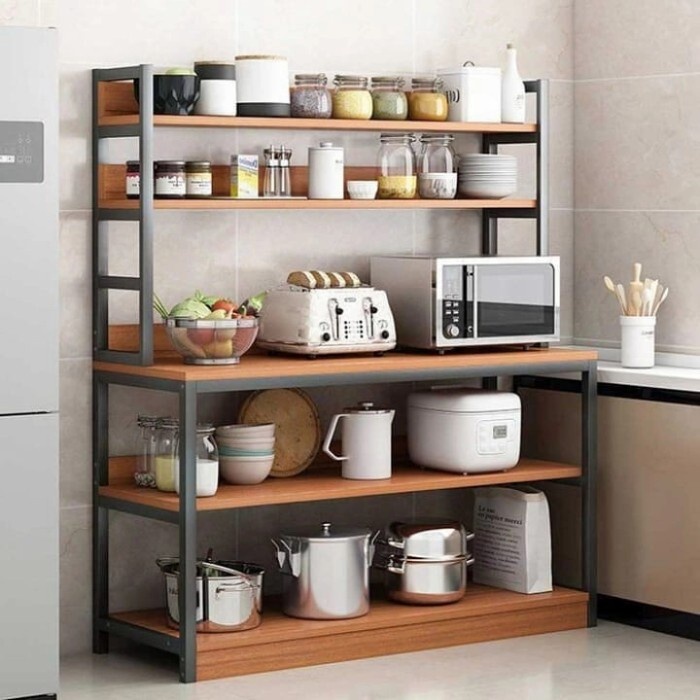 Rak Dapur Industrial Jati