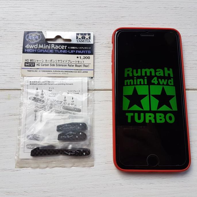 Rear Tamiya Mini 4wd 94727 HG Carbon Side Extension Roller Mount 