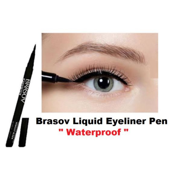 * NCC * Brasov Eyeliner Pen Liquid Eye Liner Perfect Black Waterproof - Netto 12 ml