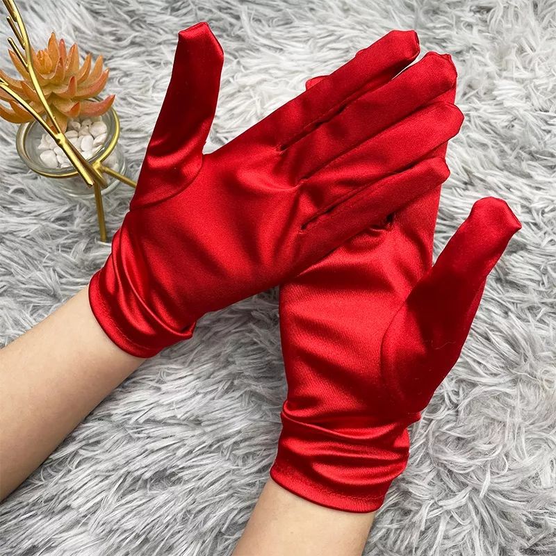 Sarung tangan satin pendek short wedding gloves