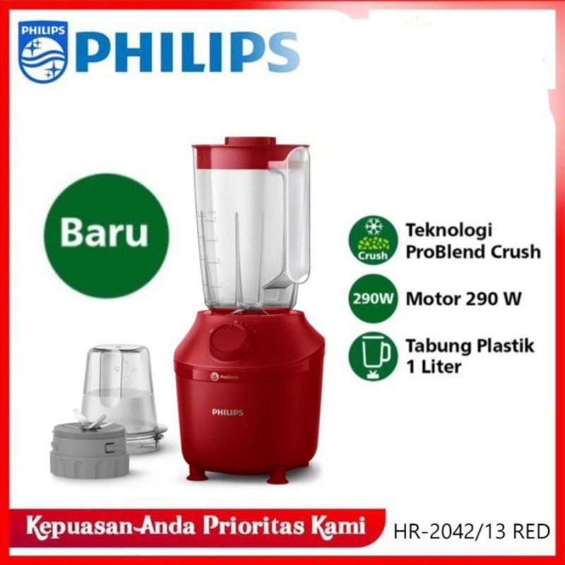 blender philips 1liter blender philips hr2042 garansi resmi 2tahun blender gelas plastik jar blender philips hr 2042