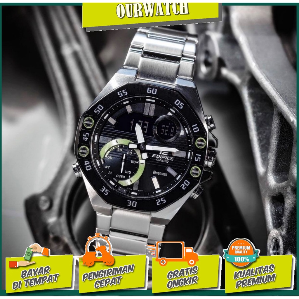 JAM TANGAN PRIA CASIO EDIFICE ECB-10 ORIGINAL