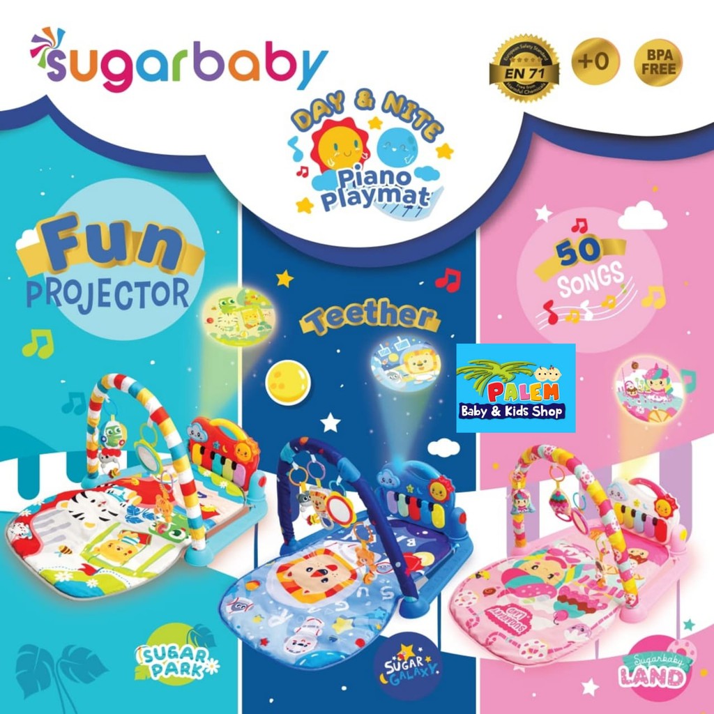 Sugar baby All In 1 Piano Playmat PlayGym &amp; SUGAR BABY Day &amp; Nite Piano Playmat Playgym Piano